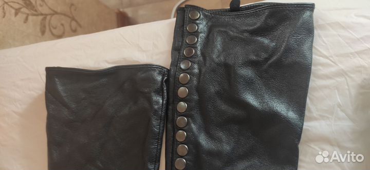 Перчатки женские кожаные