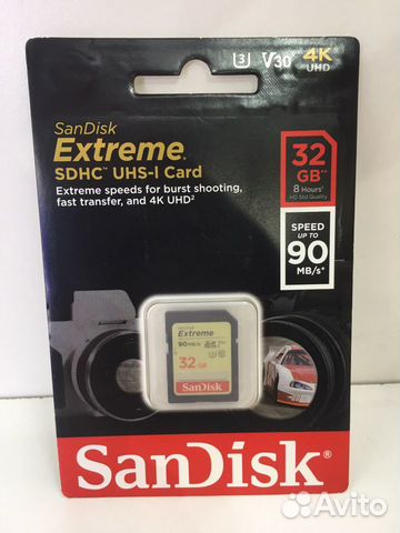 Карта памяти sdhc SanDisk 32gb