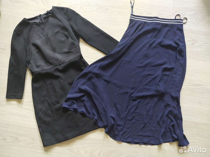 Вещи женские 44-46 (платья, брюки, жилеты, кожанка