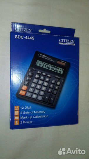 Калькулятор citizen SDC 444S настольный бухгалтерс