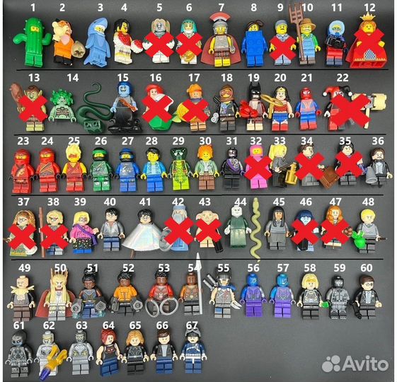 Lego минифигурки разных серий