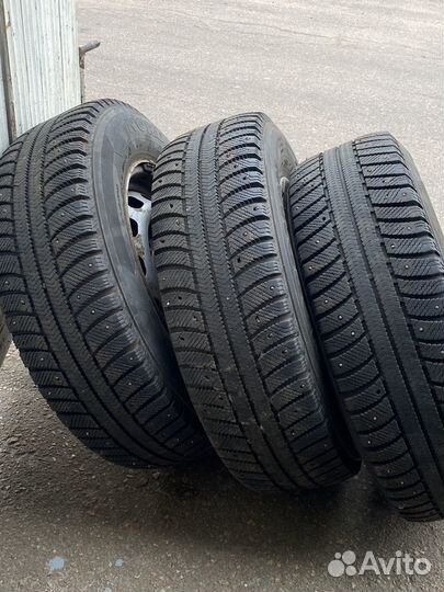 Колеса nordman 205/70 R15 шипованные на дисках 3шт