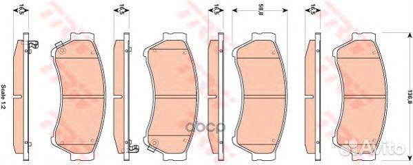 Колодки тормозные дисковые mazda: 6 2.5 02-07