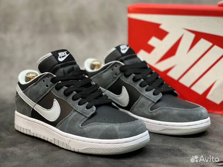 Nike SB Dunk air low 1 тёмно-серые разм. 45