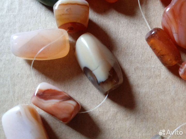 110 шт бусины индийский агат сердолик