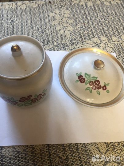 Сахарница и маслёнка СССР
