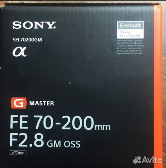 Sony Fe 70-200mm f/2.8 GM OSS