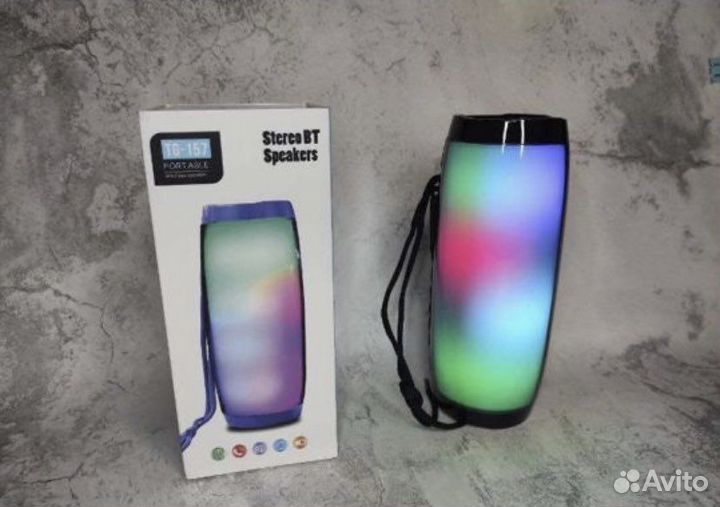 Bluetooth колонка TG-157 светящиеся