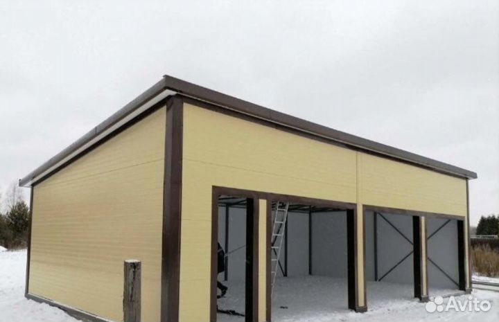 Быстровозводимые ангары из сендвич панелей гаражи