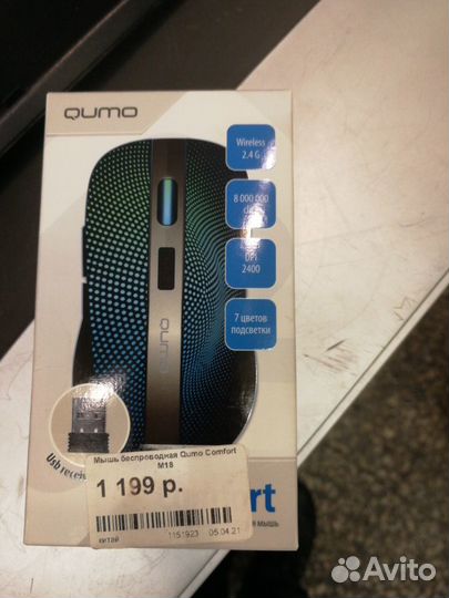 Мышь беспроводная Qumo Comfort M 18