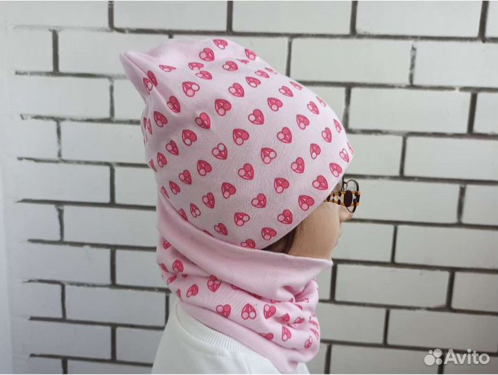 Детская шапка и снуд для девочки