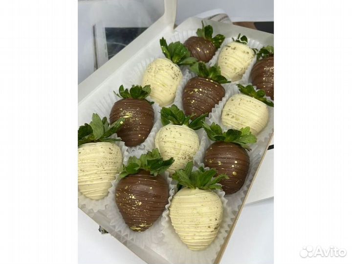 Клубника и бананы в шоколаде KBK-8641