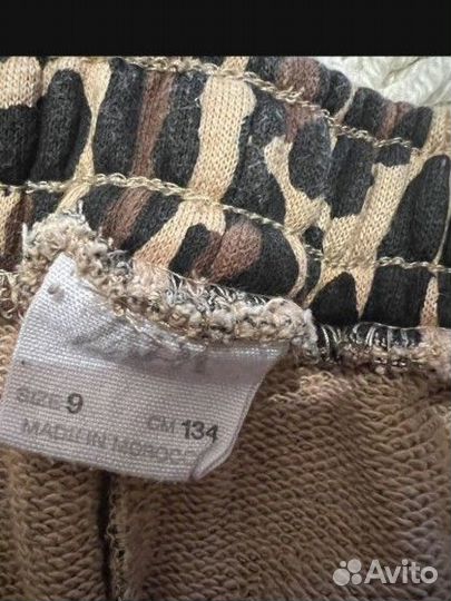 Леопардовые брюки 134