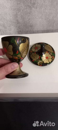 Деревянная солонка 