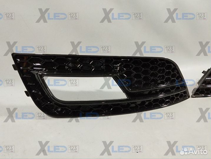 A4 RS4 вставки полностью черные комплект в обычный