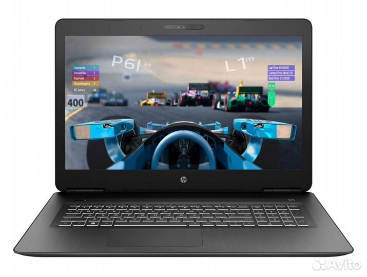 HP 17.3 i5-8300H 4яд8пот Gtx1050Ti/4 8Гб 240Гб+1Тб