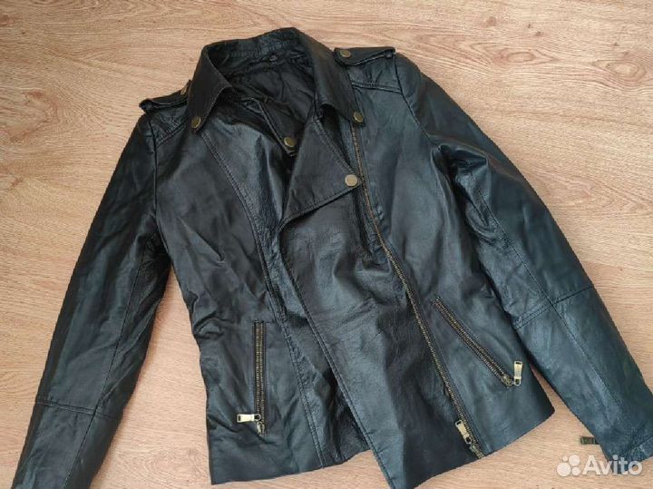Куртка кожаная женская размер 40-42