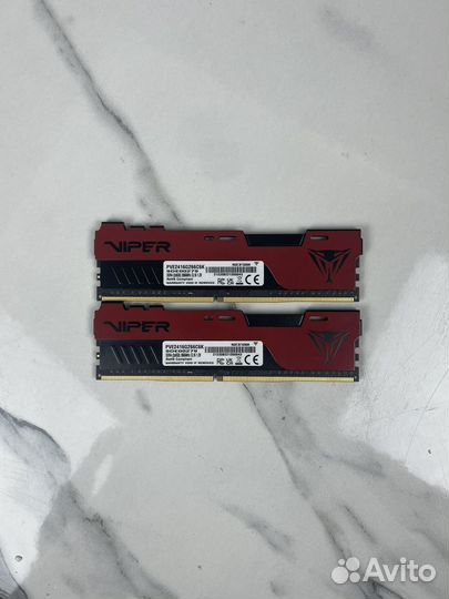 Оперативная память Patriot Viper 16gb ddr4