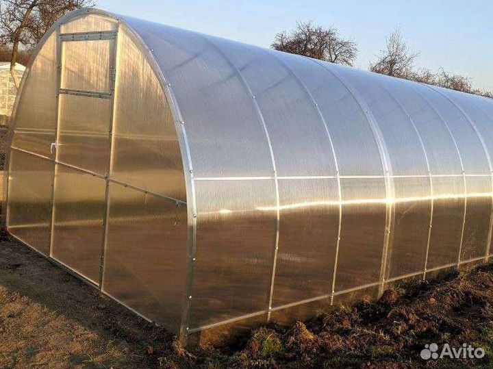 Теплица усиленная поликарбонат грядки, рассрочка