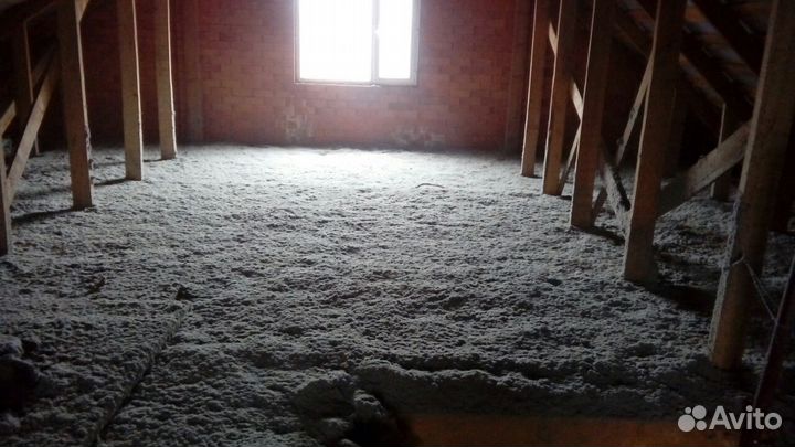 Утеплитель для стен, мансард -эковата EcoFiber