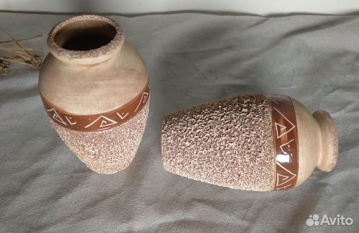 Вазы глиняные интерьерные
