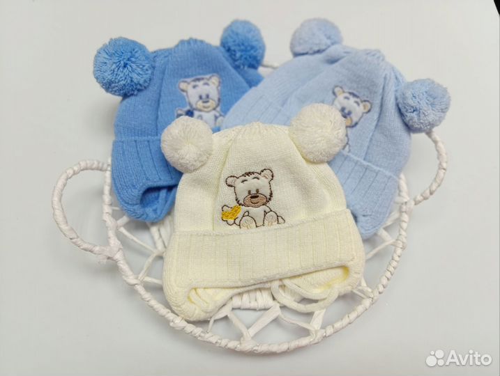 Шапочка для новорожденных