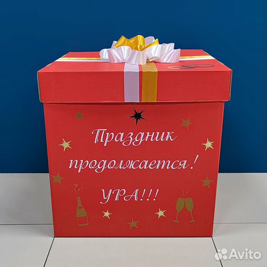 Коробка сюрприз воздушные шары на день рождения