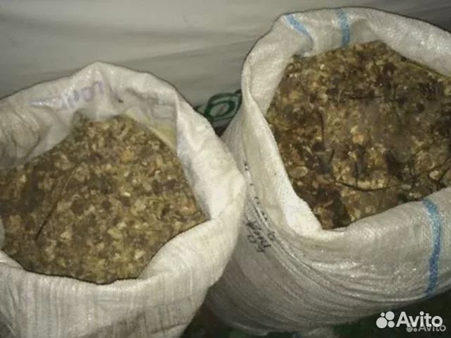 Куриный помет в мешках