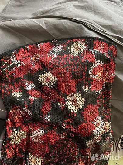 Платье бюстье пайетки мини 40-42 р/хs