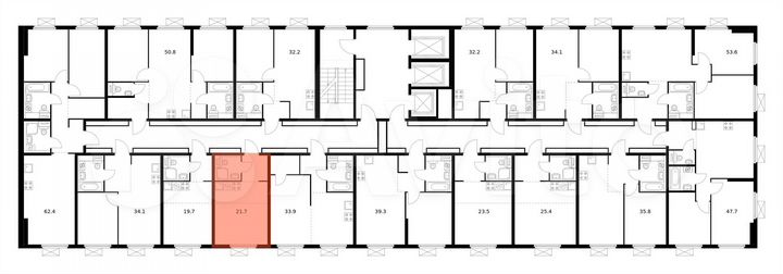 Квартира-студия, 21,7 м², 15/25 эт.