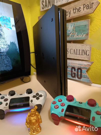 Прошитая PlayStation 4 Pro 1тб + игры