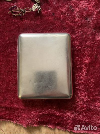 Портсигар серебро