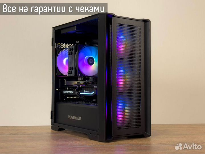 Игровой пк, RTX 4060 и AMD 5600 Новый + Видео