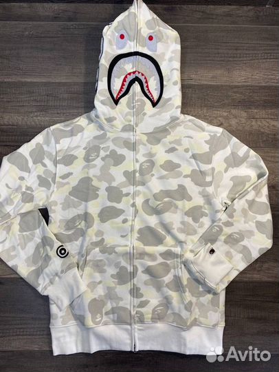 Зип худи Bape shark