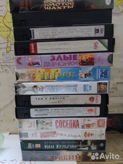 Видеокассеты+DVD диски