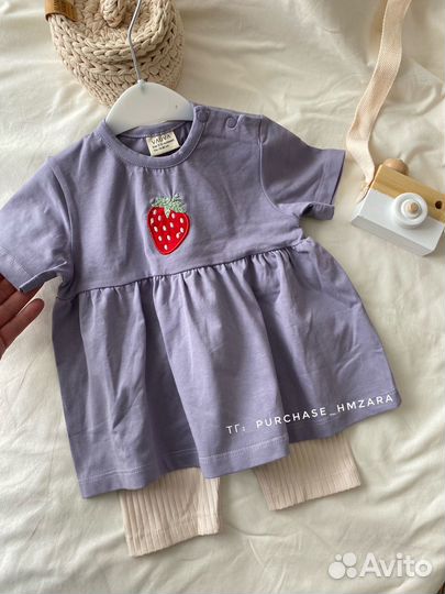 Костюм летний для девочки 86,92,98