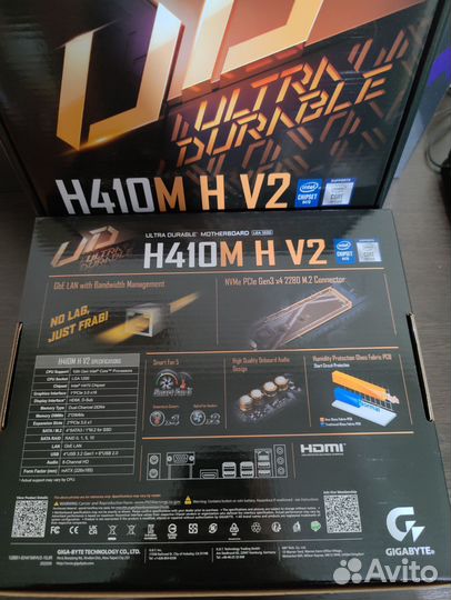 Материнская плата Gigabyte H410m h v2 (новые)
