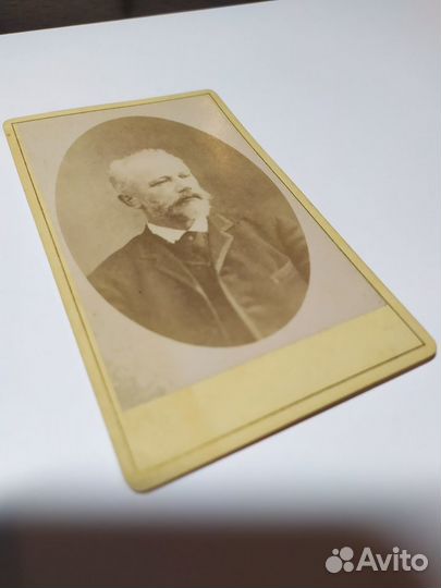 Оригинальное фото Петра Ильича Чайковского 19 век