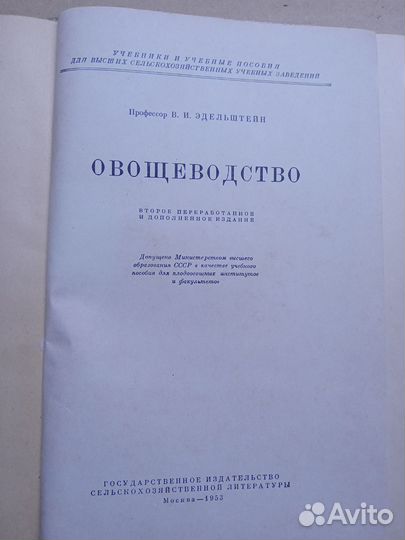 Овощеводство Эдельштейн