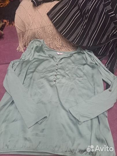 Женский топ платье рубашка кофта большого размера
