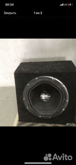 Сабвуфер sony xplod 1350w