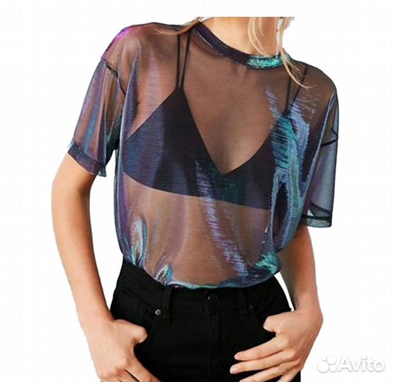 Топ полупрозрачный Stradivarius