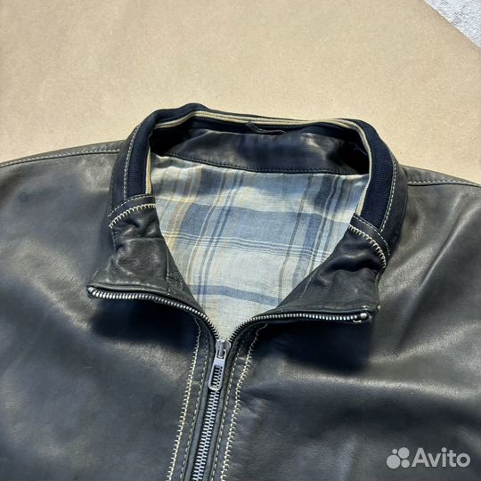 Latini Leather Bomber Jacket Man's