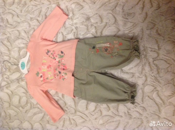 Комплект футболка брюки жилетка(новый)