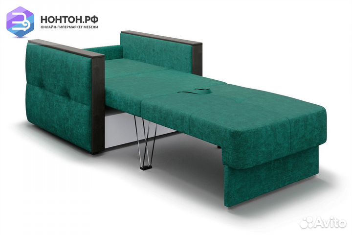 Кресло еврокнижка Инсайд изумрудное