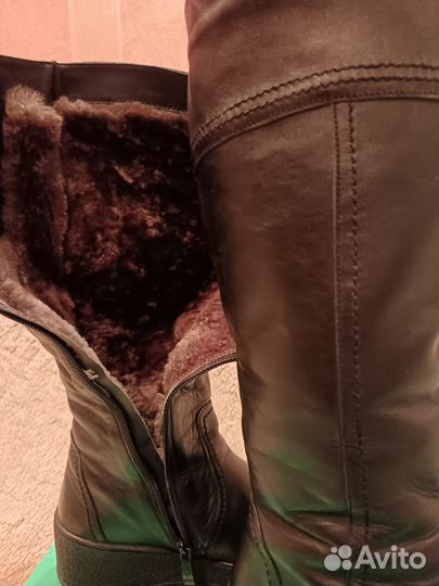 Зимние женские сапоги 38 натуральная кожа