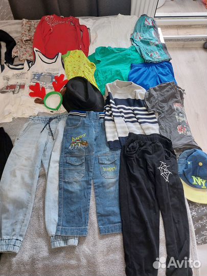 Пакет одежды на мальчика 110/116
