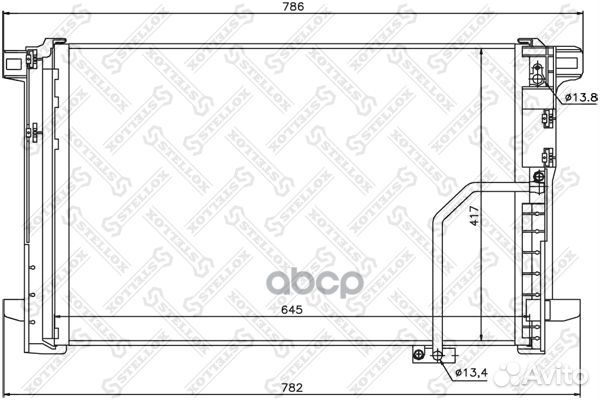 10-45190-SX радиатор конд MB W204 all 07 1045