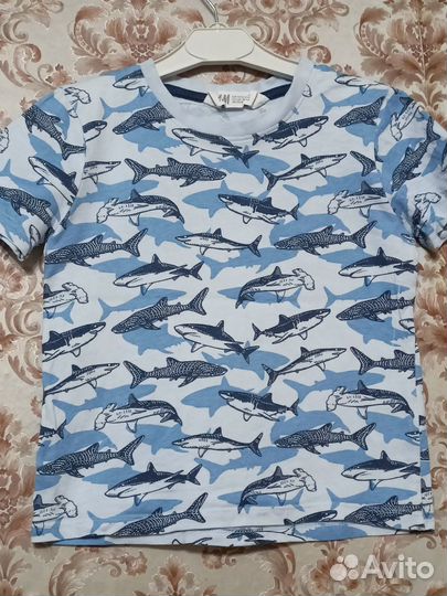 Футболки и шорты на мальчика 110 H&M