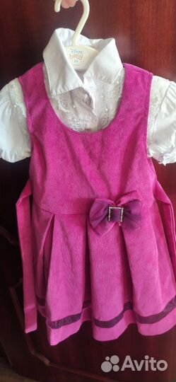 Платье-сарафан и блузка для девочки 92 98 новое